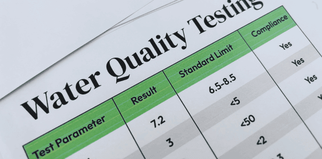 SCWC technician performing free water test in Santa Clarita home
